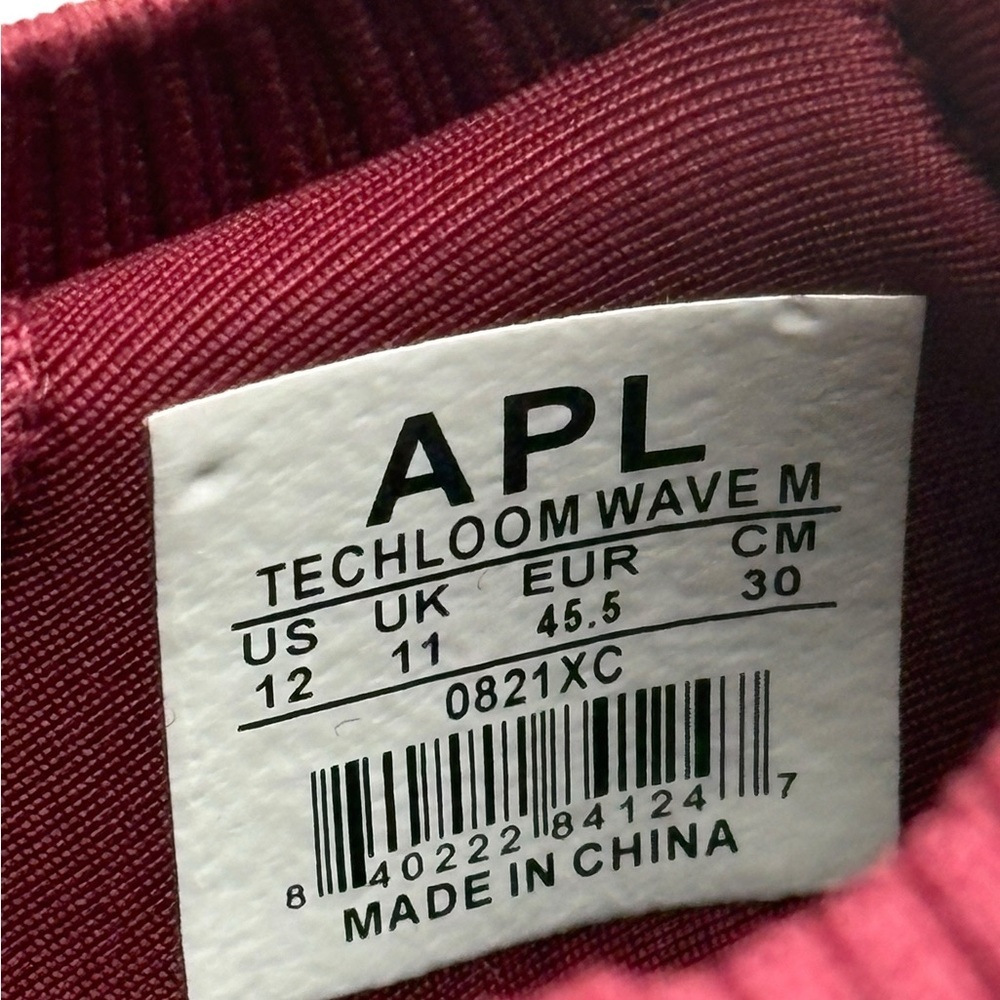APL Men's Knit Sneakers in Wine Red - Picture 6 of 6